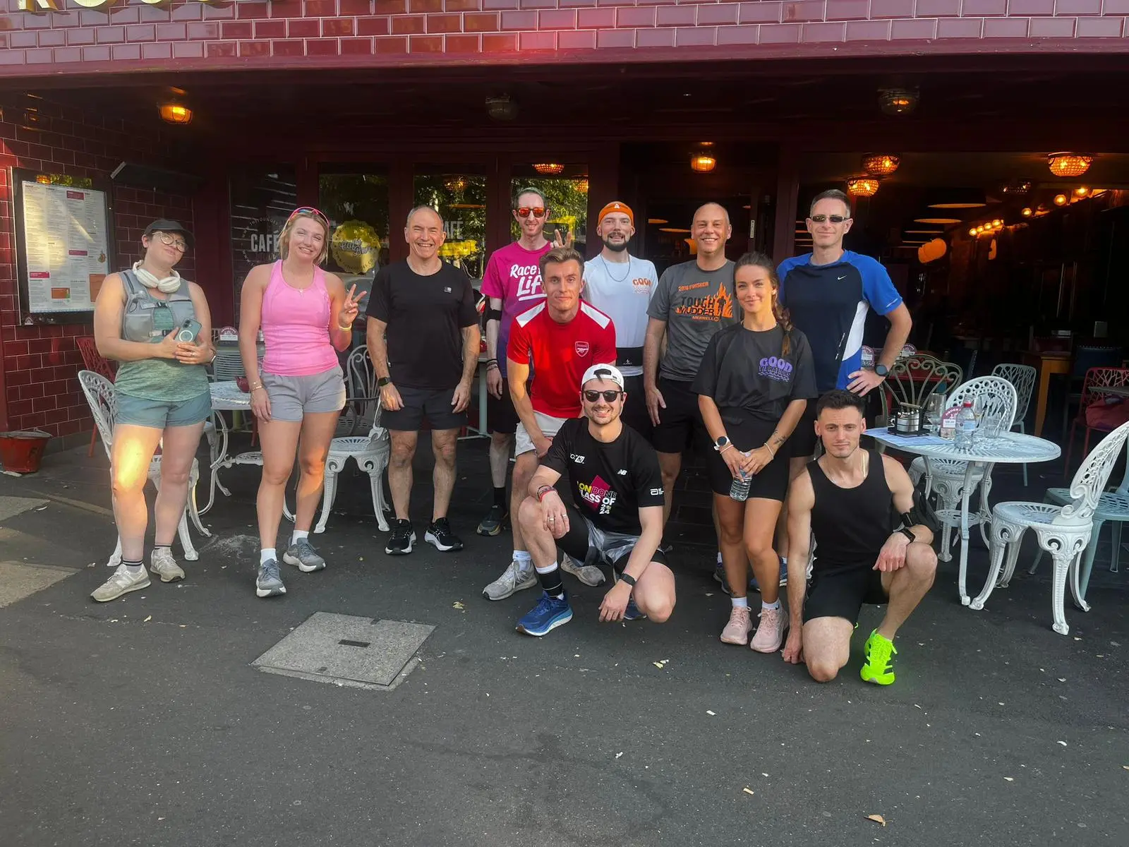 Good Vibrations crew on a Monday evening run in Biggleswade